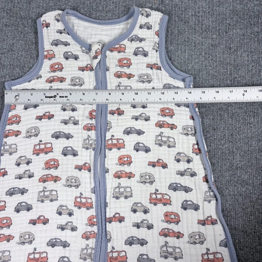 Tado Muslin Organic Cotton Sleeping Sack XL Car Print Wearable Blanket 39